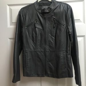 Faux leather jacket